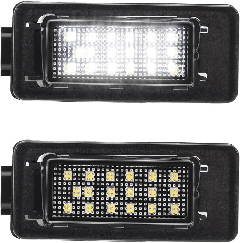 NFSpeeding License Plate Lights Rear Number Lamps Fit Altima Sentra Versa Rogue 26510-8990E Xenon White Rear Tag Light Kit Assembly 2Pcs - Image 1